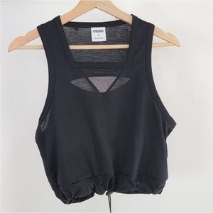 Gymshark Cropped Tank Adjustable Hem Mesh - Size Small